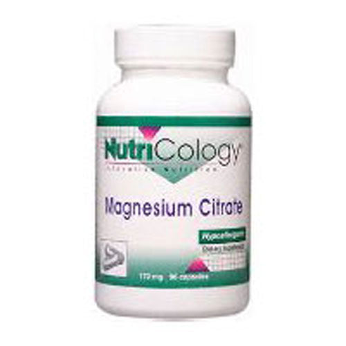 Magnesium Citrate 90 Caps By Nutricology/ Allergy Research Group