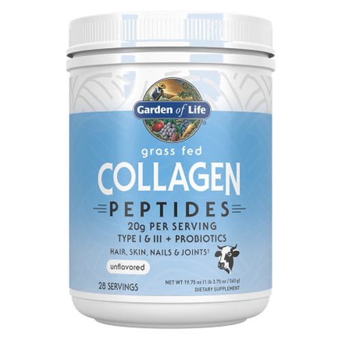 Garden of Life, Grass Fed Collagen Peptides Powder, 19.75 Oz