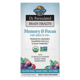 Garden of Life, Dr. Formulated Brain Health Memory & Focus for Adults 40+, 60 Tablets