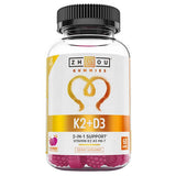 K2 + D3 Gummies 60 Count by Zhou Nutrition