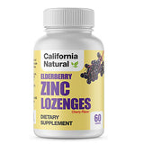 Elderberry Zinc Lozenges 60 Lozenges by California Natural