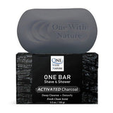 One Bar Shave & Shower Detox Activated Charcoal 3.5 Oz by One with Nature