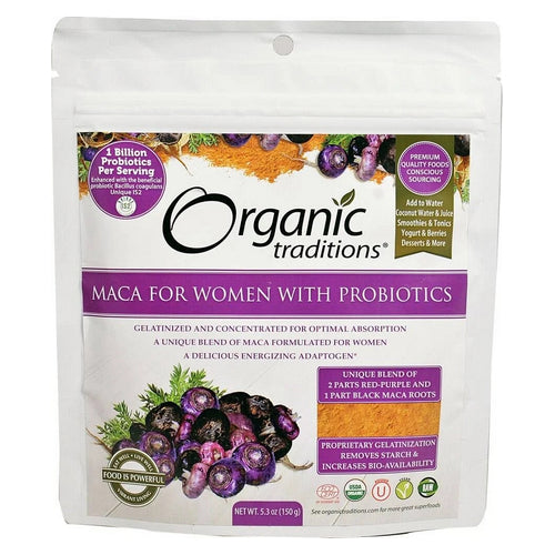 Maca for Womens with Probiotics 5.3 Oz By Organic Traditions