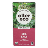Organic Chocolate Bar  Deep Dark Sea Salt 2.82 Oz by Alter Eco