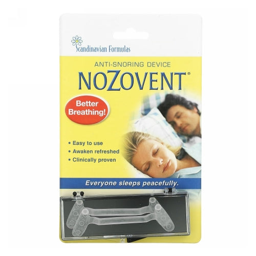 Scandinavian Formulas, Nozovent Anti-Snoring Device, 2 ct