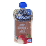Clearly Crafted Apple Blueberries And Oats Stage-2 4 Oz by Happy Baby Food