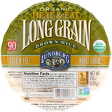 Organic Long Grain Brown Rice Bowl 7.4 Oz by Lundberg