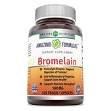 Amazing Nutrition, Amazing Formulas Bromelain, 500 mg - 2400 GDU, 120 Veg Caps