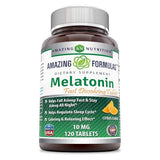 Amazing Formulas Melatonin Quick Dissolve Strawberry 120 Tabs by Amazing Nutrition
