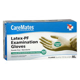 Caremates Latex-Pf Examination Gloves X-Large 100 Each by Caremates