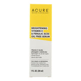 Brightening Vitamin C & Ferulic Acid Oil Free Serum 1 Oz by Acure