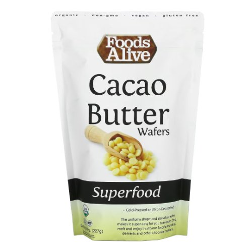 Organic Cacao Butter Wafers 8 Oz by Foods Alive