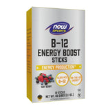 B-12 Energy Boost Sticks Tart Berry 12 Stciks by Now Foods