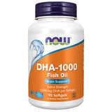 Now Foods, DHA-1000 Brain Support, 1000 mg, Extra Strength 90 Softgels
