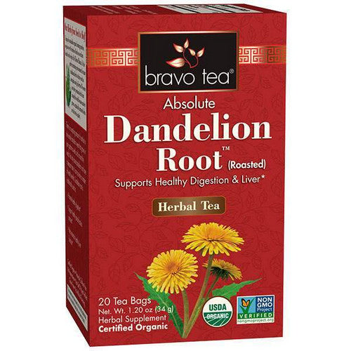 Bravo Tea & Herbs, Organic Tea Dandelion Root, 20 Bags