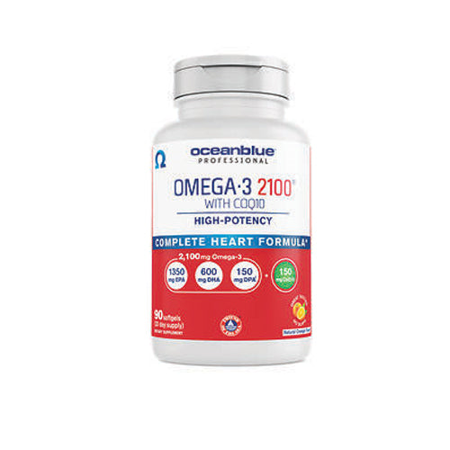 Omega-3 2100 w/ COQ10 90 Softgels by Ocean Blue