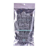 Detox Charcoal Exfoliating Bath Gloves 1 Each by Clean Logic
