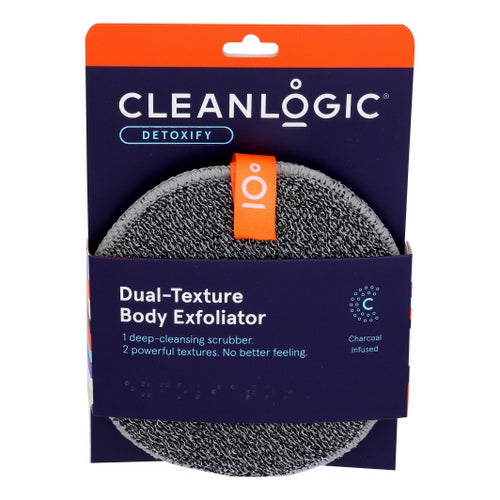 Detox Charcoal Scrubber Body Dual Texture 1 Each by Clean Logic