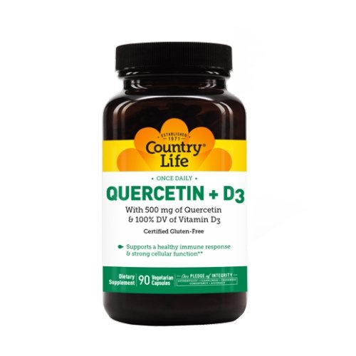 Quercetin + D3 90 Caps by Country Life