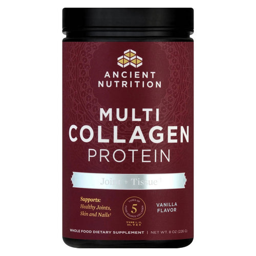 Multi Collagen Protein Powder Joint + Tissue Vanilla 8 Oz by Ancient Nutrition