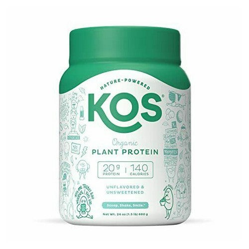 Organic Plant Protein Unflavored 24 Oz by Kos