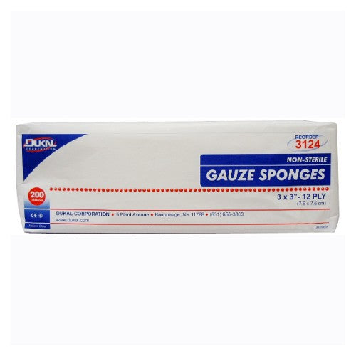 Non-Sterile Gauze Sponge 200 Count by Dukal