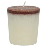 Candle Votives Bahia Coconut White-Brown 12 Count by Aloha Bay