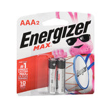 Alkaline, Energizer Alkaline AAA Batteries - 2 Pack, 2 Count