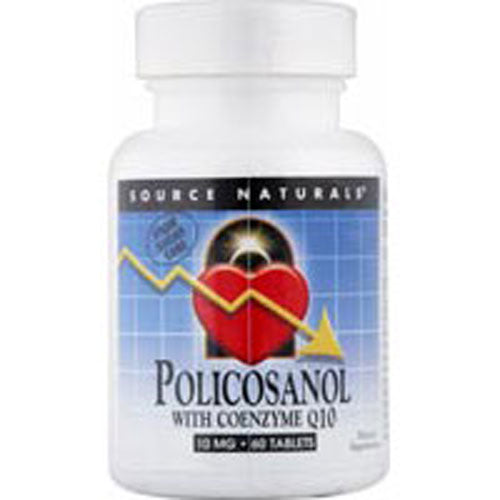 Policosanol w/CoQ10 60 Tabs By Source Naturals
