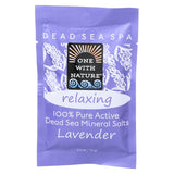 Relaxing Lavender Bath Salt 2.5 Oz (Case of 6) by One with Nature