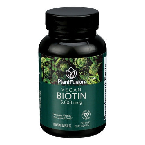 Vegan Biotin 120 Veg Caps (Case of 3) by PlantFusion