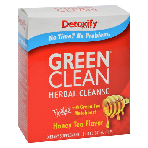Green Clean Herbal Cleanse Honey Tea 8 Flz Oz by Detoxify