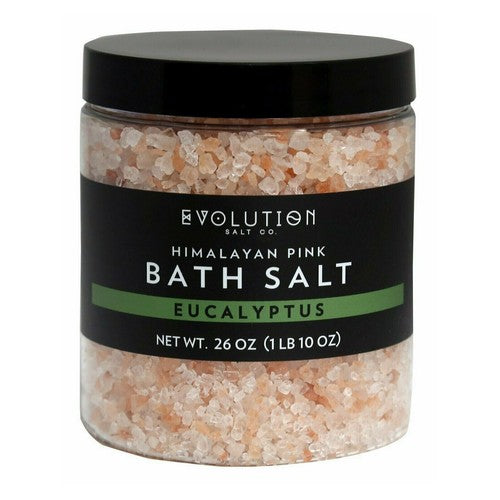 Himalayan Pink Bath Salt Eucalyptus 26 Oz by Evolution Salt