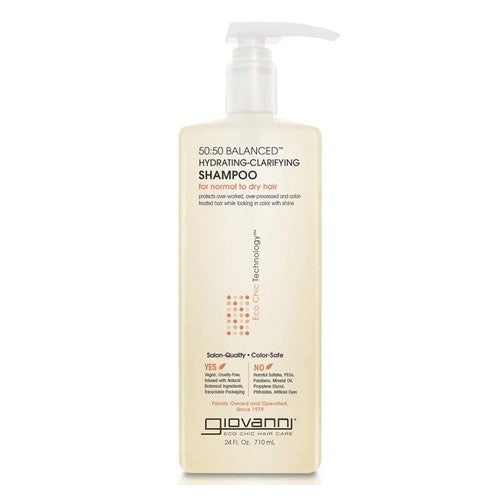 50:50 Balanced Hydrating &Clarifying Shampoo 24 Fl Oz by Giovanni Cosmetics