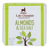 Organic Milk Chocolate Sea Salt & Almonds Squares 0.4 Oz by Lake Champlain