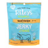 Beef Jerky Jibbs Dog Treats 5 Oz (Case of 8) by Riley's Organic