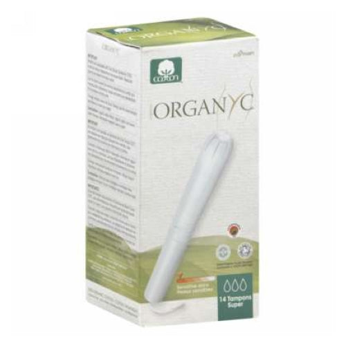Organic Tampons Applicator Super 14 Count by Organyc