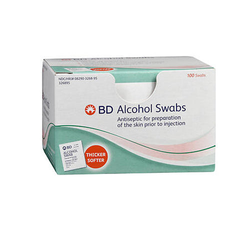 BD, Alcohol Swabs, 100 Count