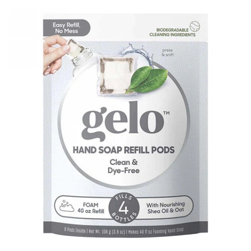 Foaming Hand Soap Refill Pods- Clean & Dye-Free 40 Oz by Gelo