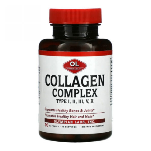 Collagen Complex Type I-II-III-V-X 90 Count by Olympian Labs