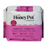 Organic Regular Herbal-Infused Pads With Wings 20 Count by The Honey Pot