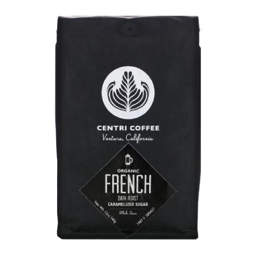 Organic French Roast Whole Bean Coffee 12 Oz by Centri Coffee
