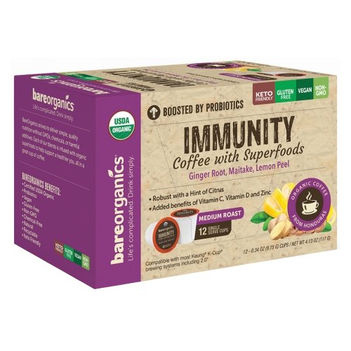 Immunity Tea K-Cups 12 Count by Bare Organics