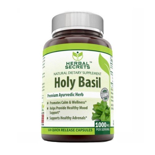 Herbal Secrets Holy Basil 120 VegCaps by Amazing Nutrition