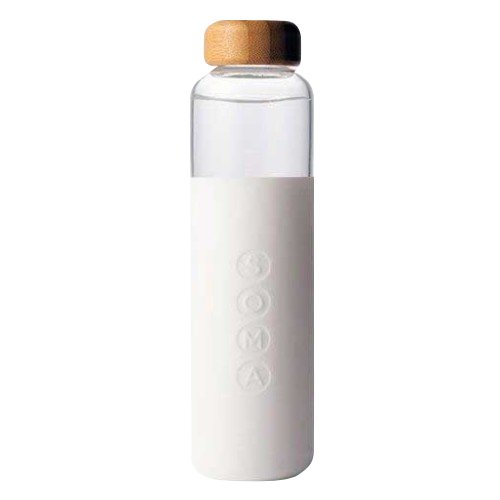 Glass Water Bottle V2 White 17 Oz by Soma