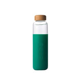 Glass Water Bottle V2 Emerald 17 Oz by Soma