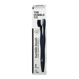 Plant Based Toothbrush Sensitive White & Black 2 Count by The Humble Co