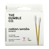 Cotton Swabs White 100 Count by The Humble Co