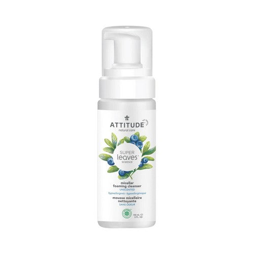 Super Leaves Micellar Foaming Cleanser Unscented 5 Oz by Attitude