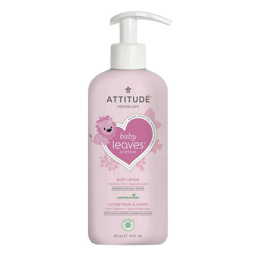 Baby Leaves Body Lotion Fragrance-Free 16 Oz by Attitude